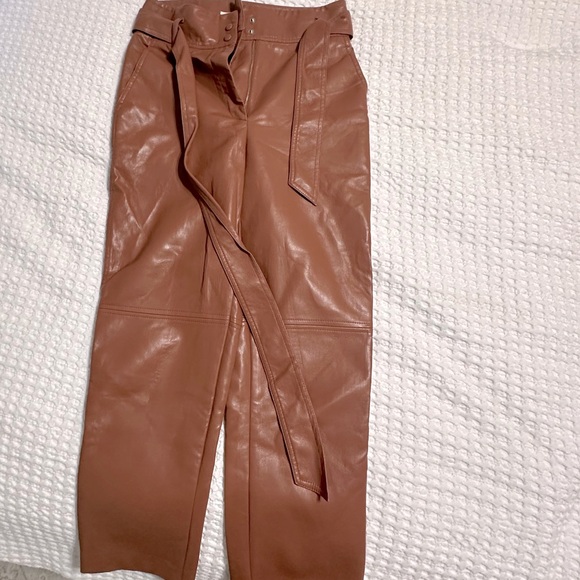 Aritiza Babaton leather brown pants - Picture 4 of 4